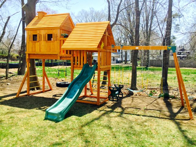Backyard Wood Playset Swing Set,used to replace the shed on the top of outdoor amusement equipment military blue Swing Set Replacement Tarp for Play Set Outdoor