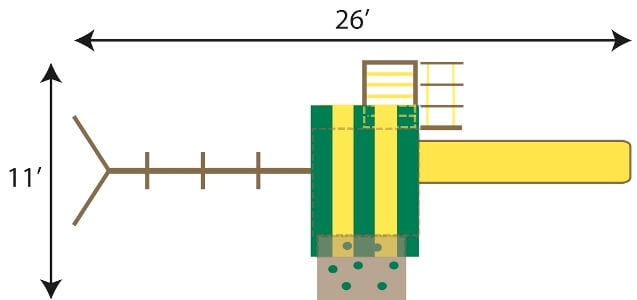 ultimate swing set model and dimensions