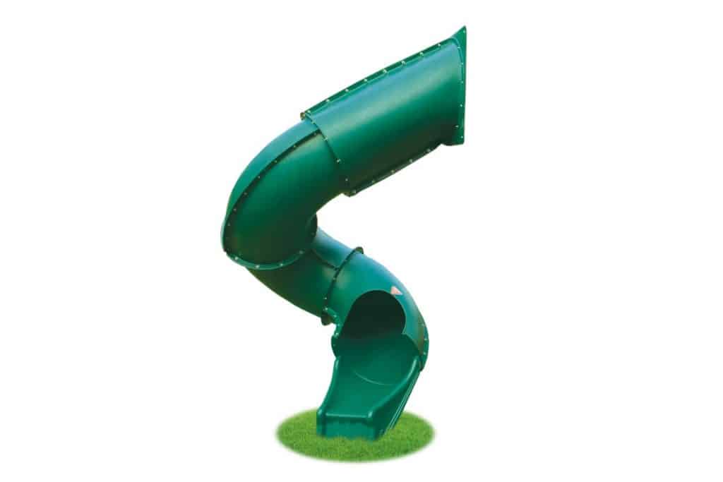 7′ Spiral Tube Slide Green