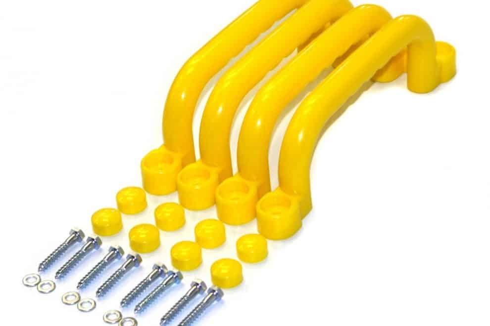 safety grab handles in yellow